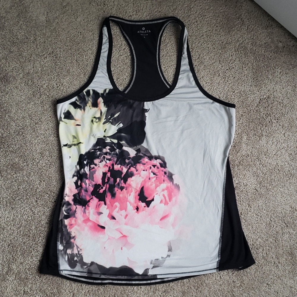 Athleta floral tank Size Large